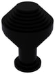 Designer Cabinet Knob, Matte Black