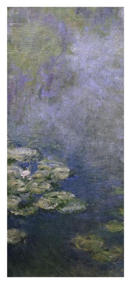 "Water Lilies (Nympheas) IV (left)" Digital Paper Print by Claude Monet, 21"x46"