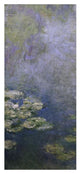 "Water Lilies (Nympheas) IV (left)" Digital Paper Print by Claude Monet, 21"x46"