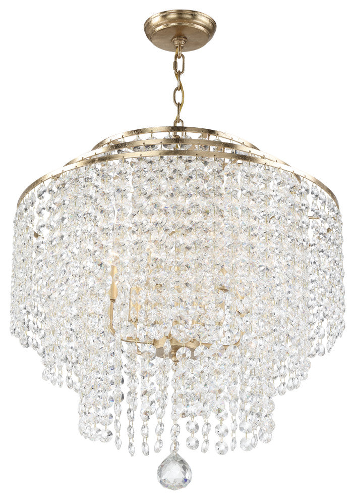 Gabrielle 6-Light Antique Gold Chandelier