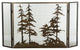 60W X 34H Tall Pines Fireplace Screen