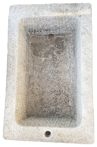 Consigned Old Granite Chiseled Trough Sink