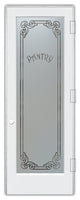 Pantry Door - Naples Harrington - Primed - 24" x 96" - Knob on Left - Push Open