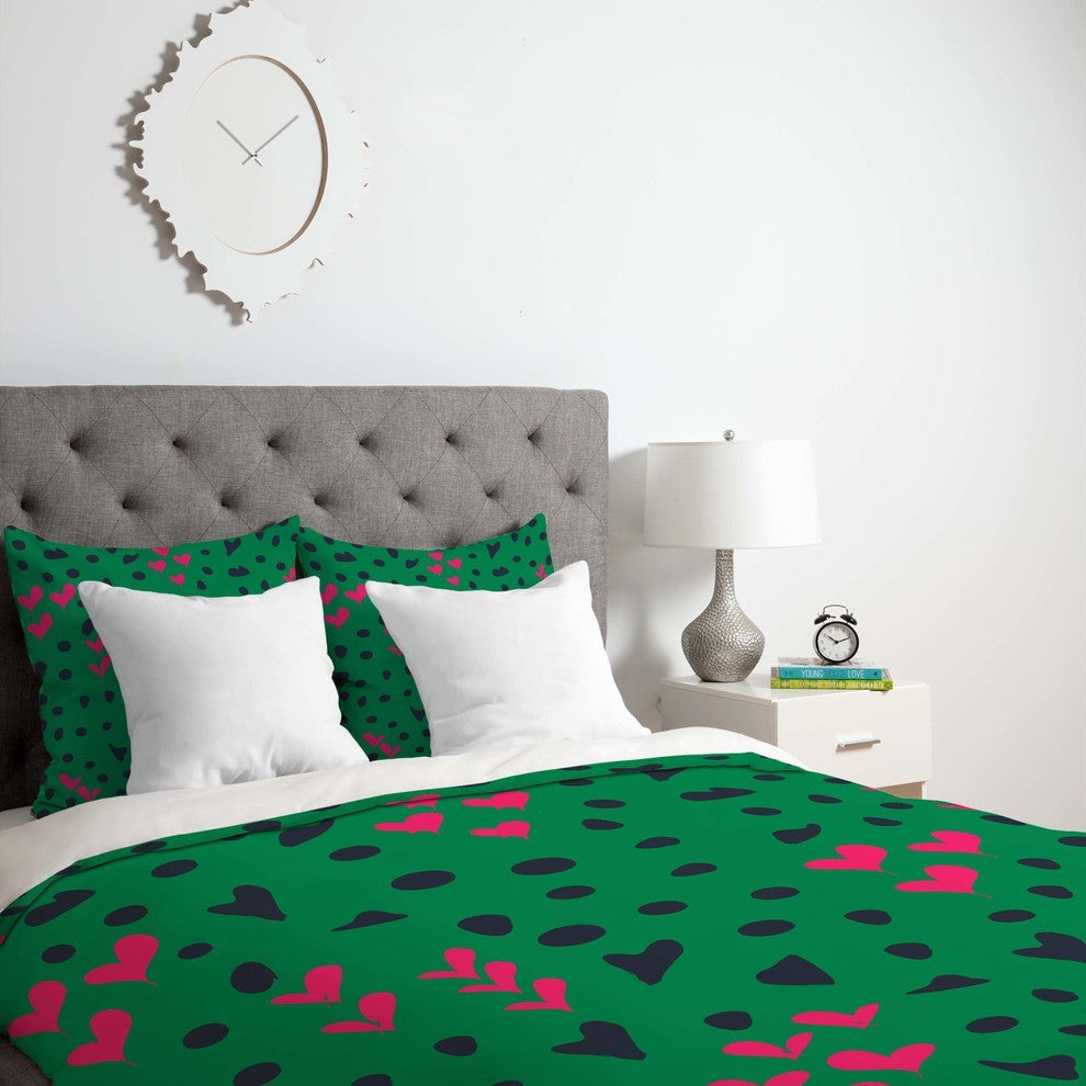 Deny Designs Vy La Animal Love Duvet Cover - Lightweight