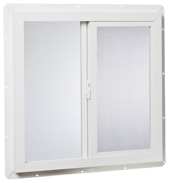 24x24 Vinyl Utility Left, Hand Sliding Window with Dual Pane Insulated Glass