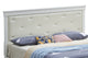 Lorana Button Tufted Faux Leather Bed, Queen