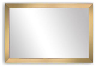 Meade Framed Wall Mirror, Champagne Gold, 28"x54"