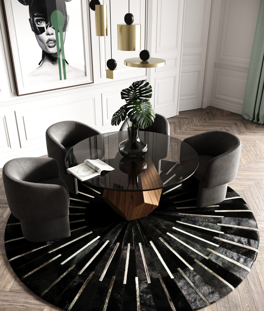 Modrest Vassar Modern Grey Velvet Dining Chair