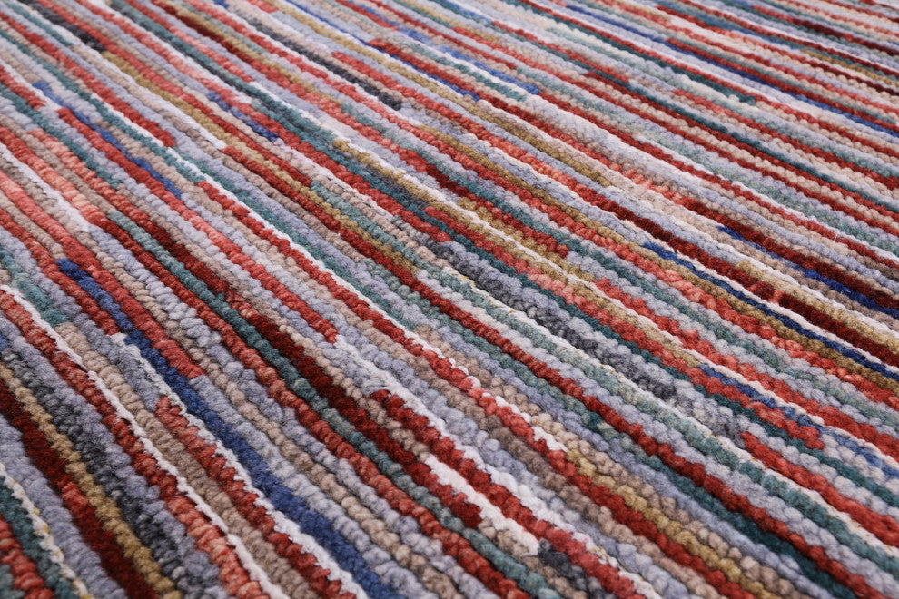 Hand Knotted Persian Gabbeh Wool Rug 8' 0" X 9' 10" Q8598