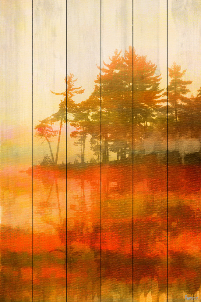 "Kamloops" Wall Art on Wood, 30"x45"