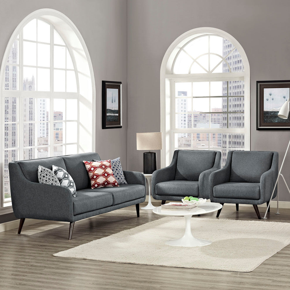 Gray Verve Living Room Set Set of 3