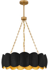 Santana Five Light Pendant in Matte Black