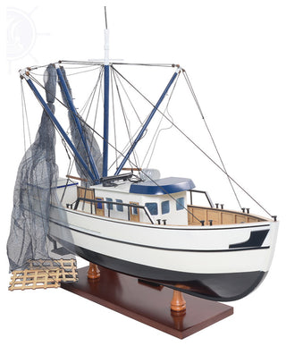 Shrimp Boat Wooden Handcrafted boat model