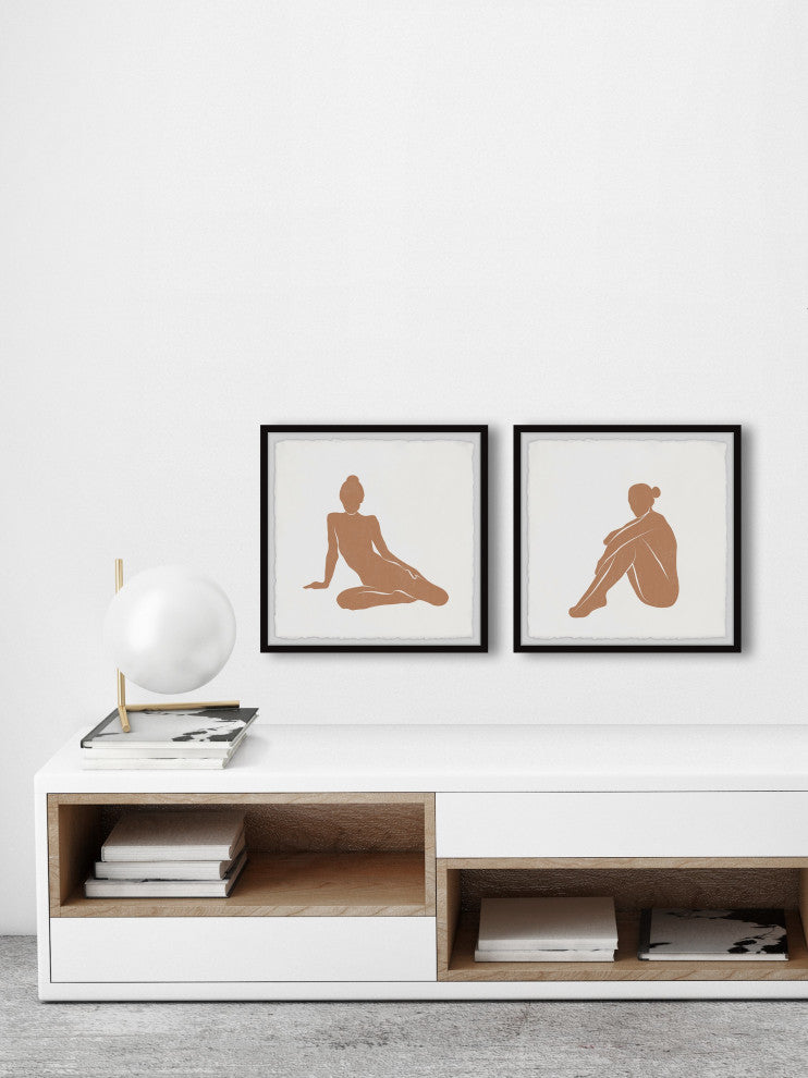 Feeling the Sunshine Diptych, Set of 2, 32x32 Panels