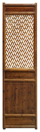 Chinese Antique Door Panel with Cross Lattice Pattern
