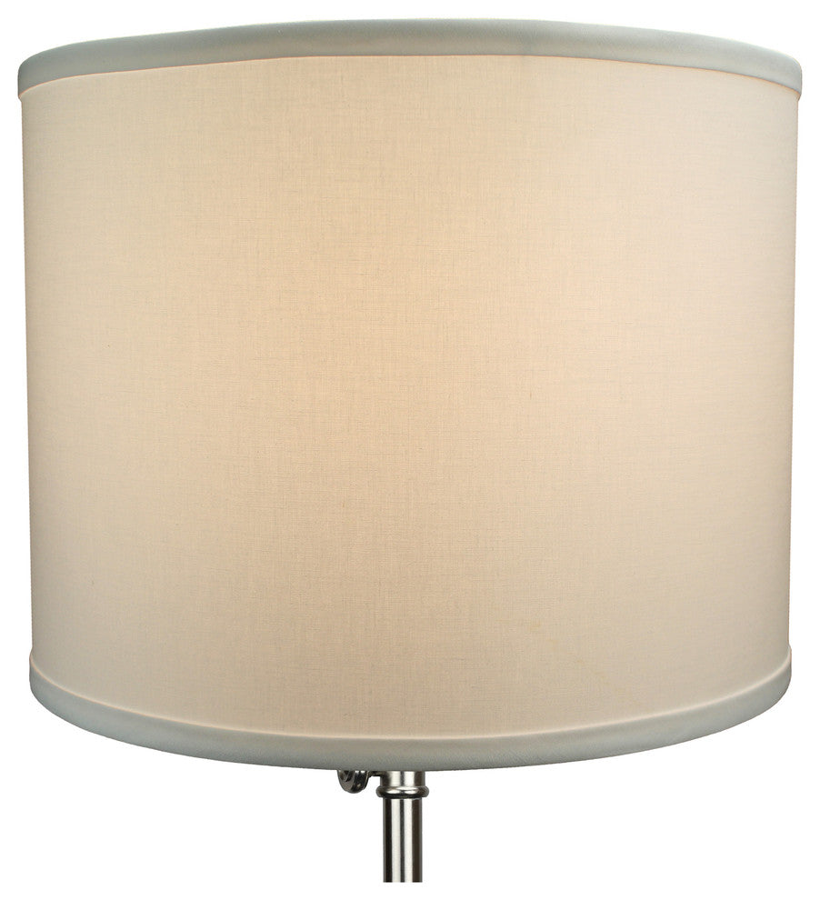 Fenchel Shades, 14"x14"x11" Spider Attachment Drum Lamp Shade, Linen