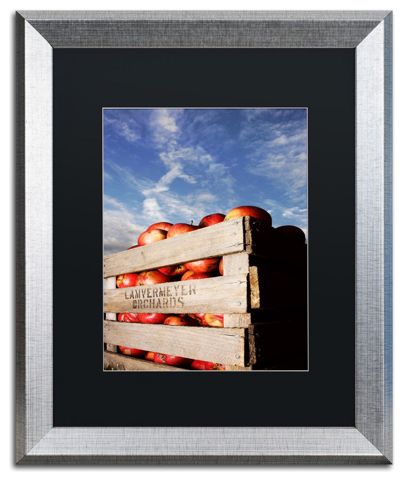Jason Shaffer 'Orchard' Matted Framed Art, Silver Frame, Black Mat, 16x20