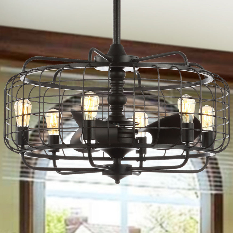 Safavieh Larsin Ceiling Light Fan Black