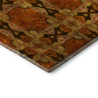 Premium Machine Washable Mayfield AMF564 Paprika 3' x 5' Rug