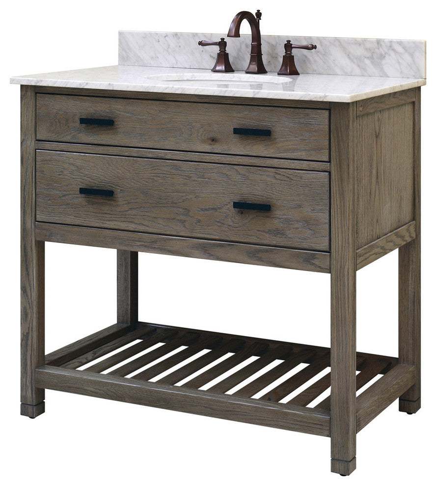 Blake Vanity With Open Shelf, 36"