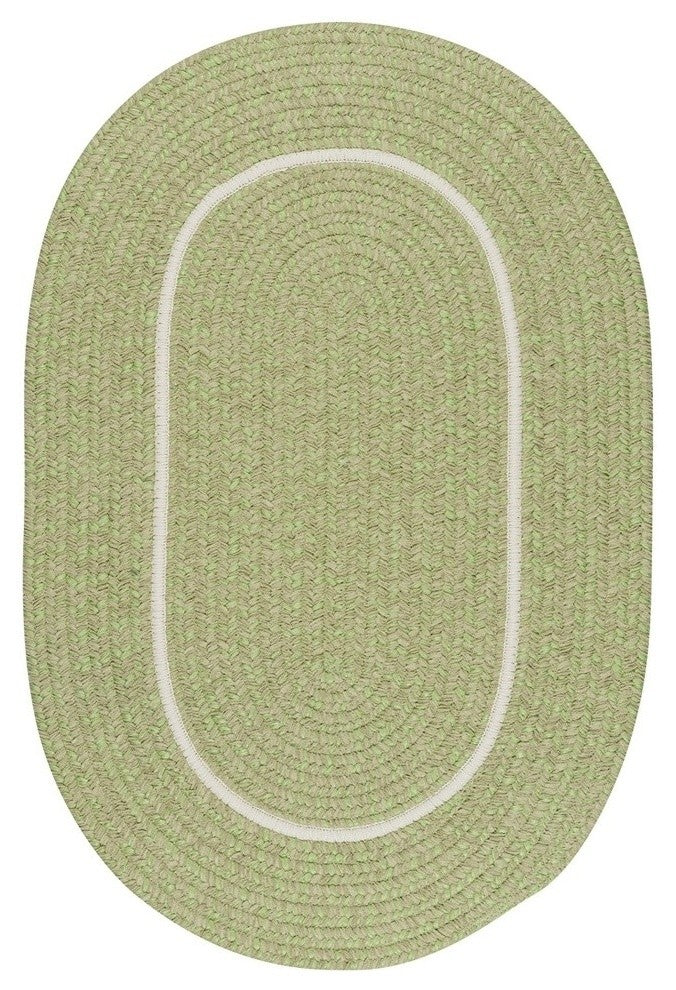 Colonial Mills Silhouette SL66 Celery Kids/Teen Area Rug, Oval 10'x13'
