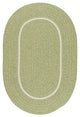 Colonial Mills Silhouette SL66 Celery Kids/Teen Area Rug, Oval 10'x13'