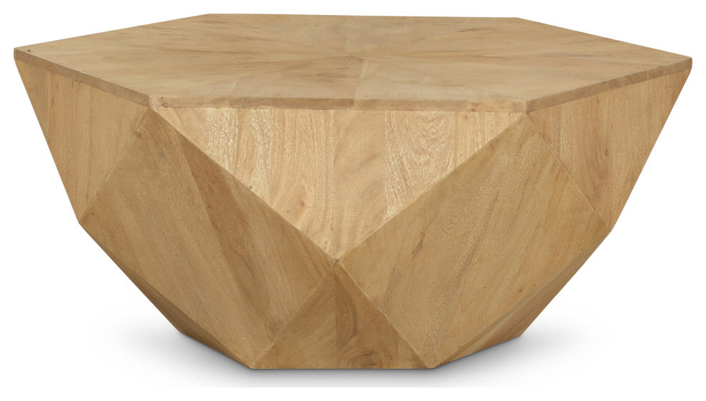 Diamante Oak Veneer Coffee Table, Oak