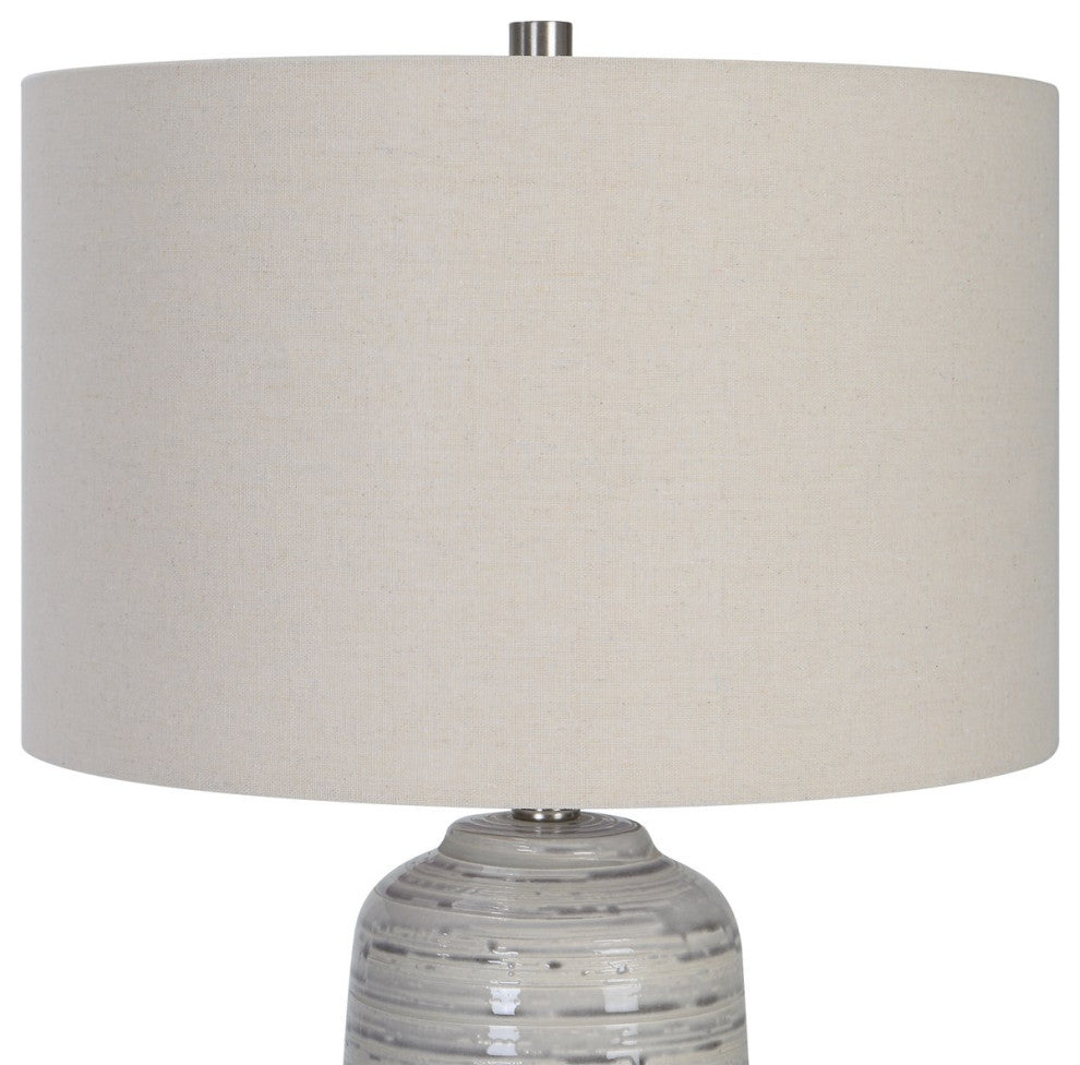 Uttermost Cyclone Table Lamp 30069-1, Ivory