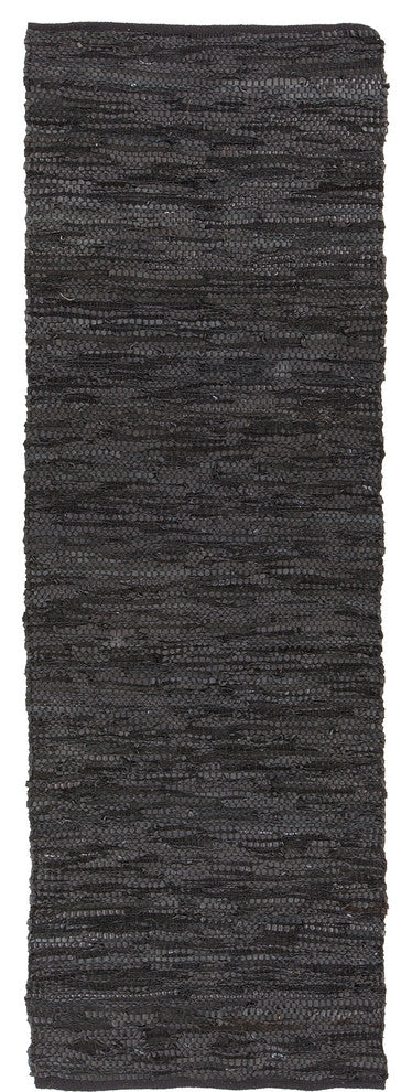 Saket Contemporary Area Rug, Black, 2'6x7'6 Runner
