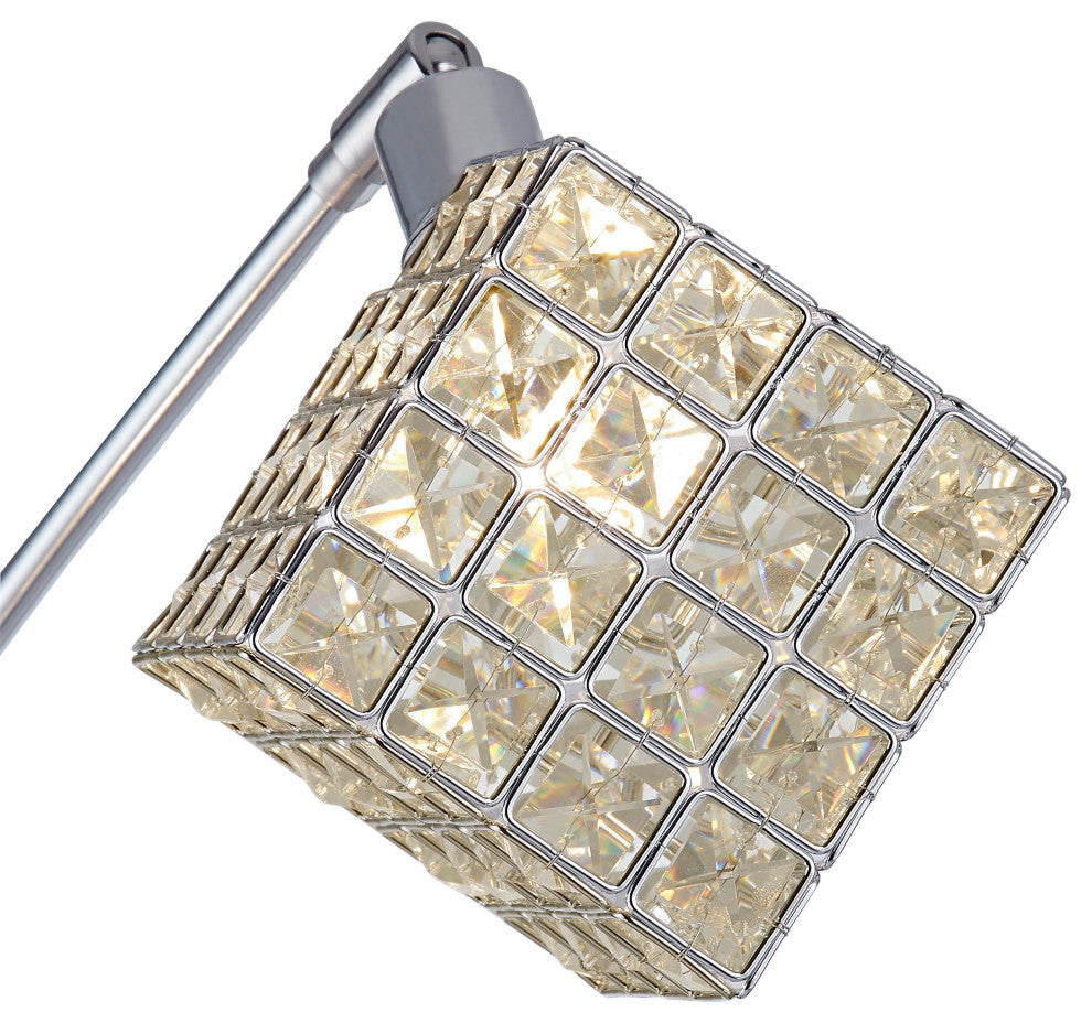 83" LED Crystal Arch Floor Lamp With Dimmer