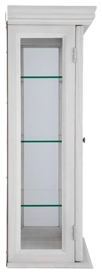 Design Toscano White Country Tuscan Curio Cabinet
