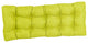 51"x19" Tufted Solid Outdoor Spun Polyester Loveseat Cushion Green