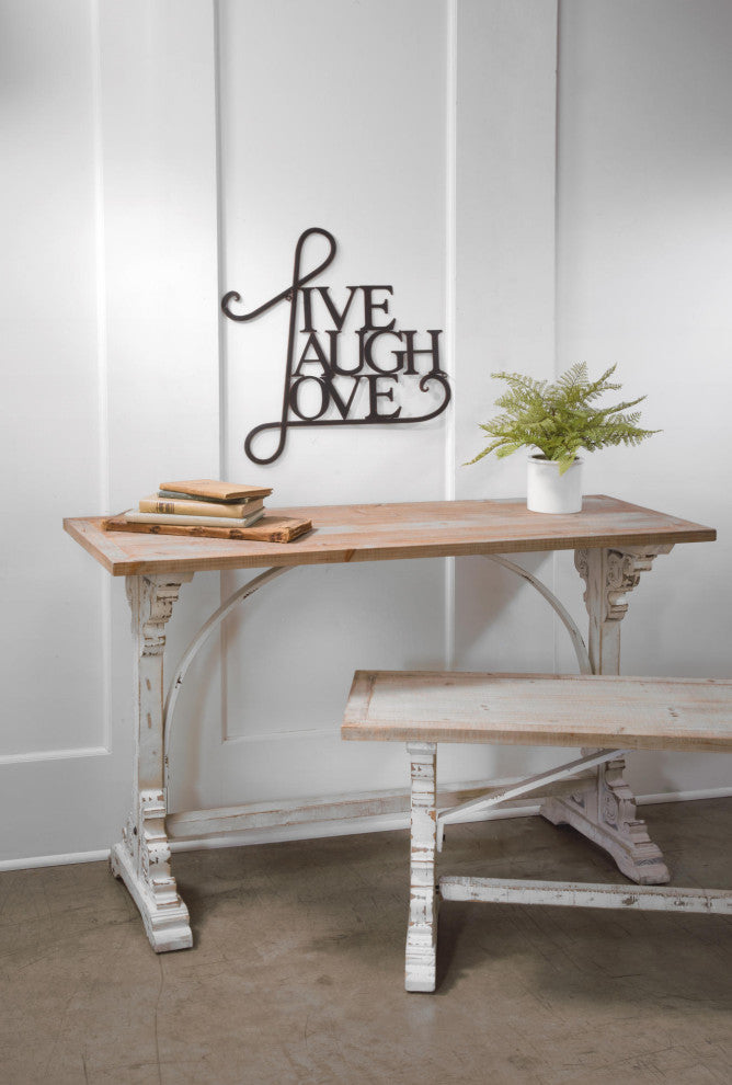 Live, Laugh, Love Wall Decor, Antique Copper