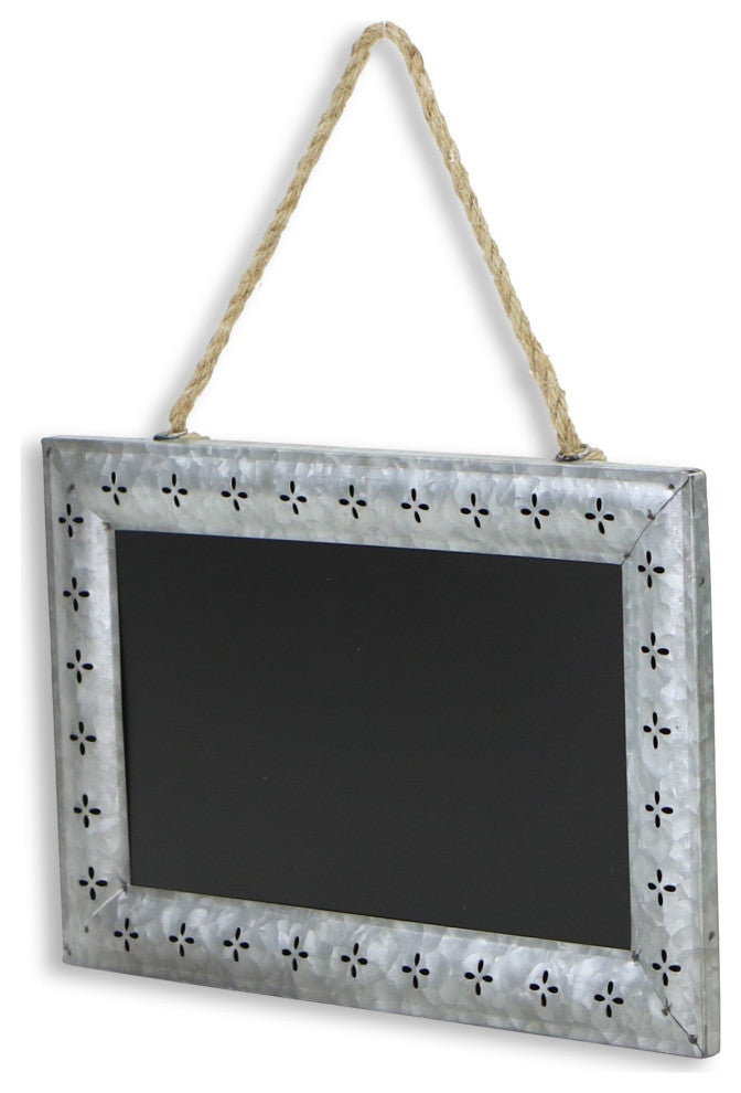 Galvanized Metal Petal Pattern Chalkboard