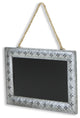 Galvanized Metal Petal Pattern Chalkboard