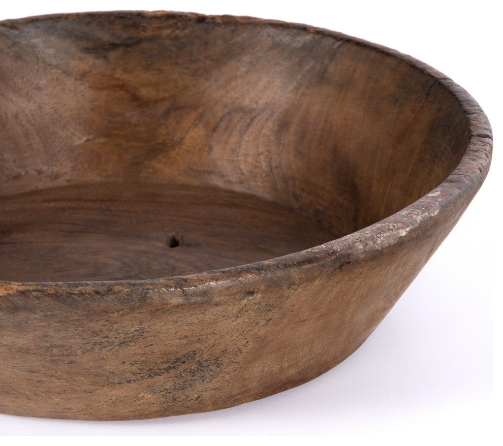 Found Wooden Bowl-Reclaimed Natural