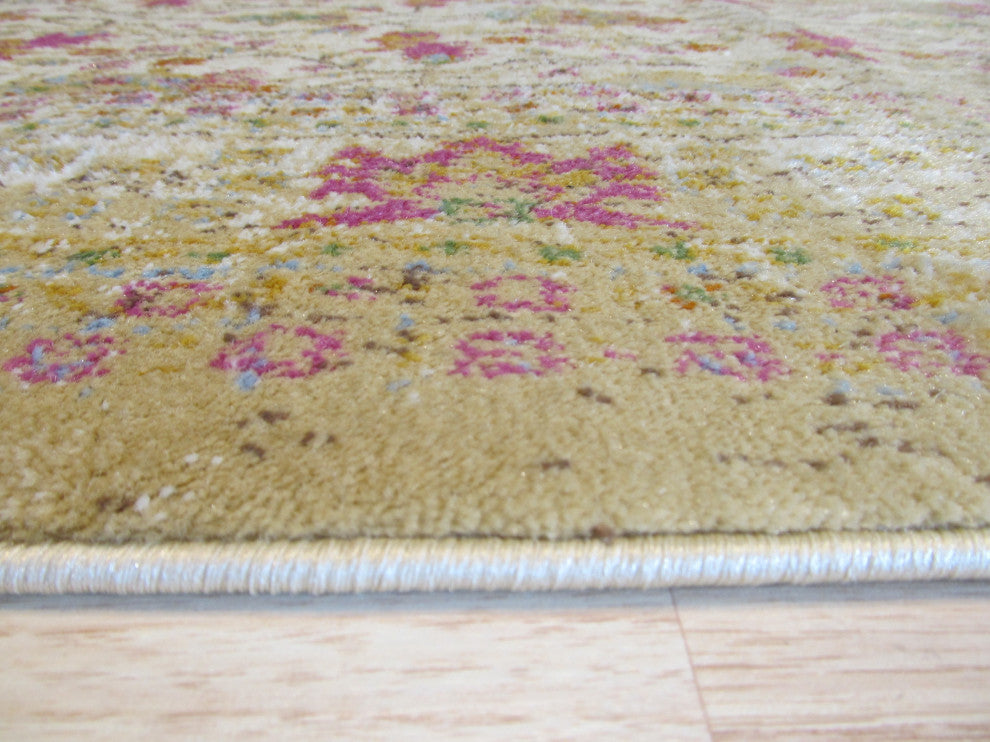 Ivory Bohemian Abstract Capella Area Rug