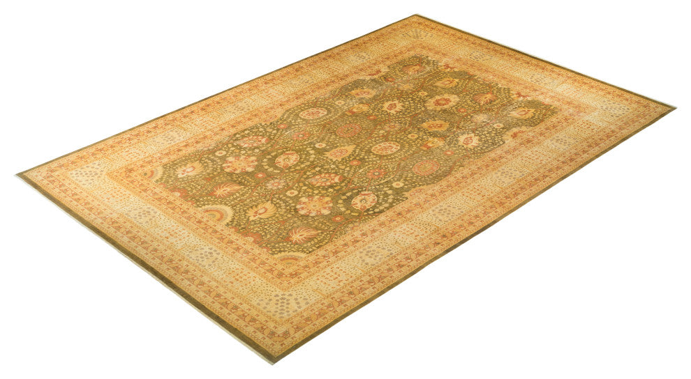 Mogul, One-of-a-Kind Hand-Knotted Area Rug Green, 12'2"x17'7"