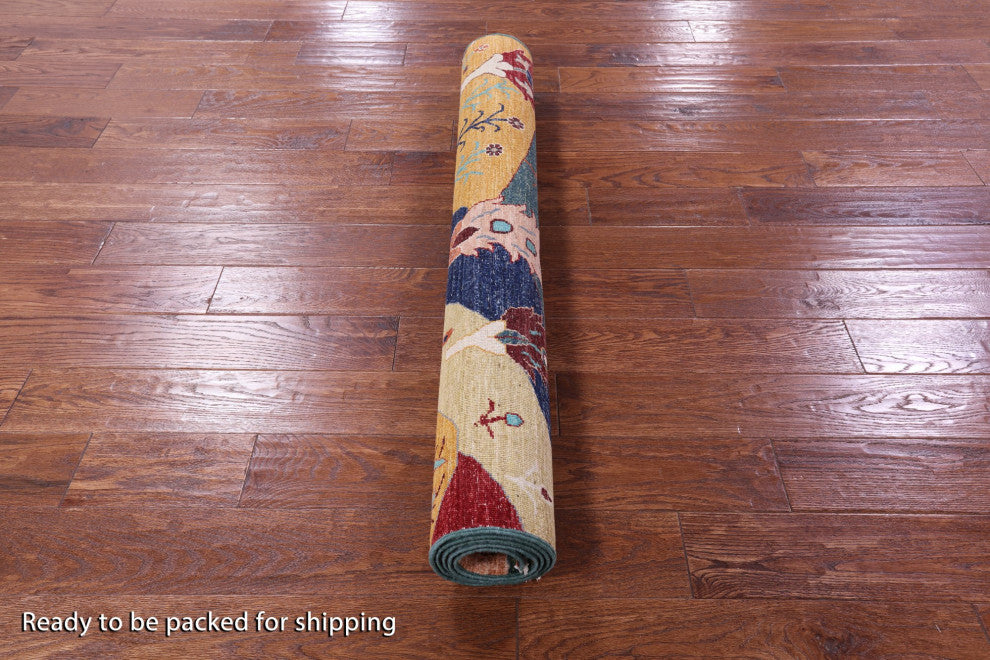 4' 2" X 5' 9" Persian Gabbeh Tribal Hand Knotted Rug - Q12763