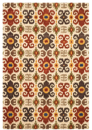 Safavieh Soho Soh445A Rug, Ivory/Red, 3'6"x5'6"