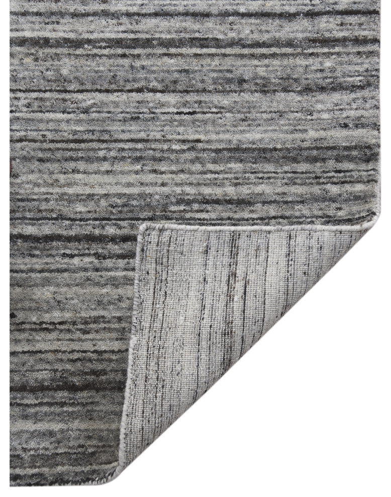 Heaven Lumia Area Rug, Silver, 8' x 10', Striped