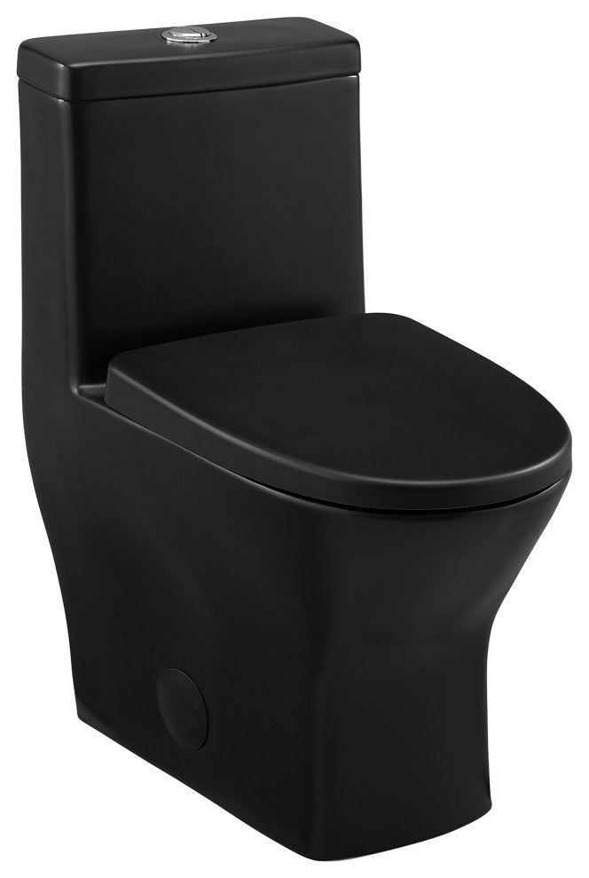 Sublime II Compact One-Piece Toilet, Dual Flush 0.8/1.28 GPF, Matte Black