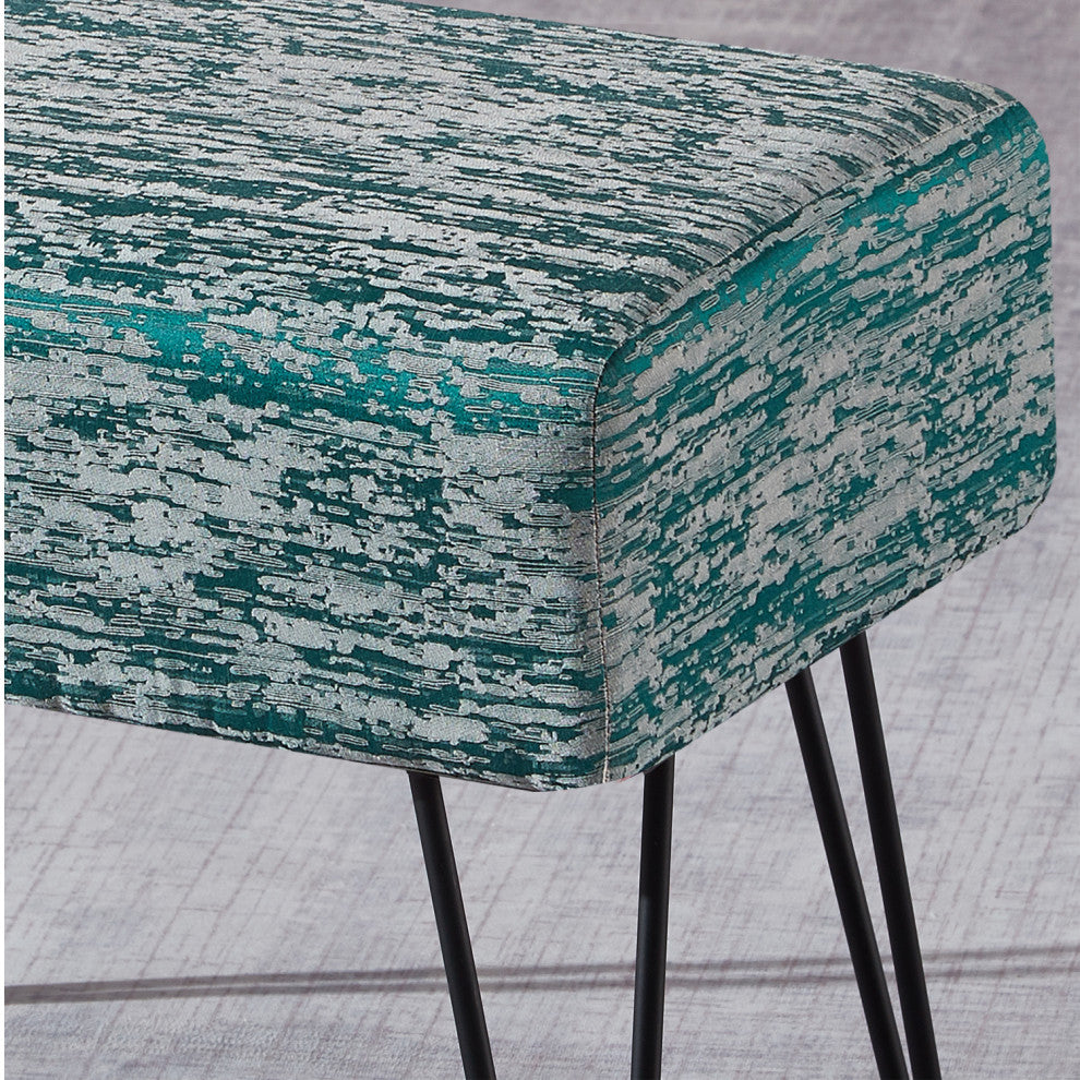 Jacquard Ottoman Ottoman, Alhambra, 19''x13''x17''
