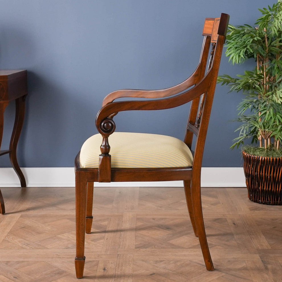 Inlaid Hepplewhite Arm Chair
