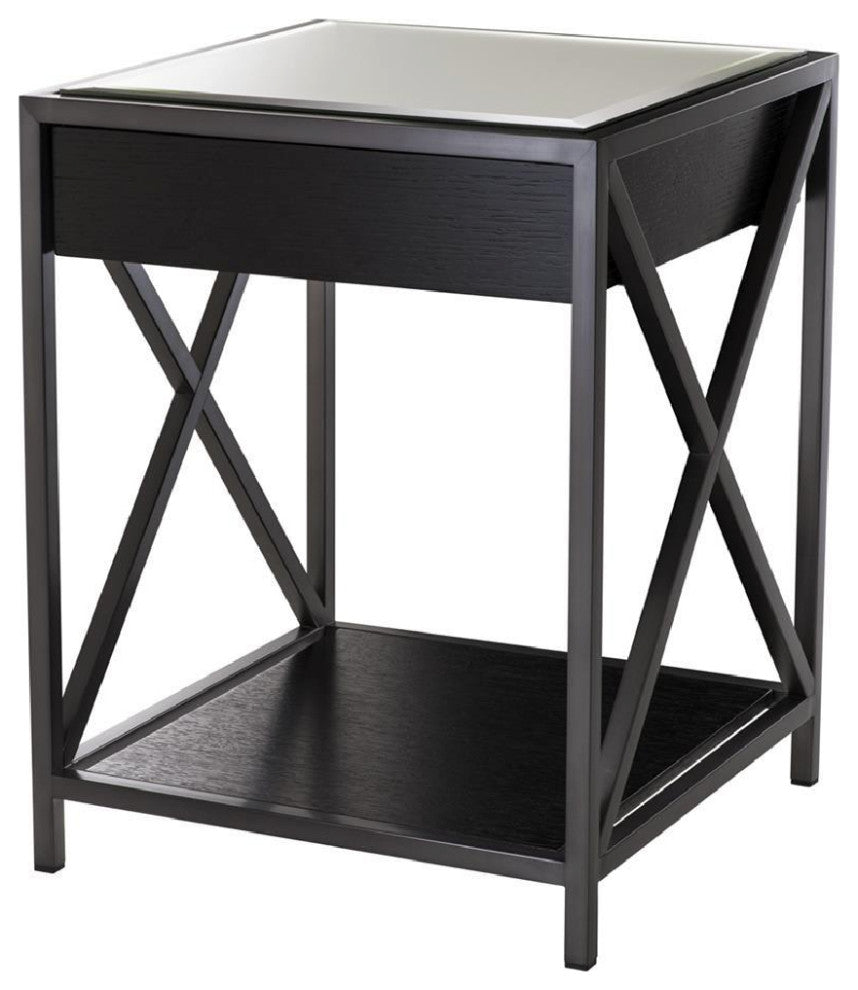 Bronze Bedside Table, Eichholtz Beverly Hills