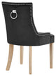 Pose Dining Chairs Velvet, Set of 2, Black