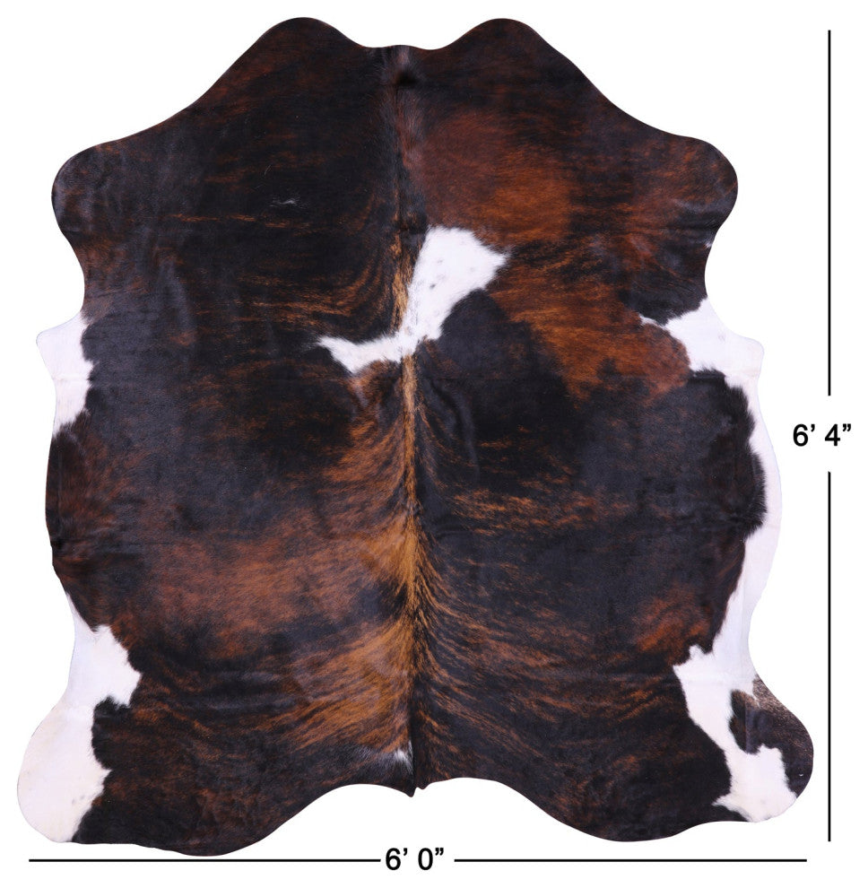 Natural Cowhide Rug 6' 4" X 6' 0" C1821