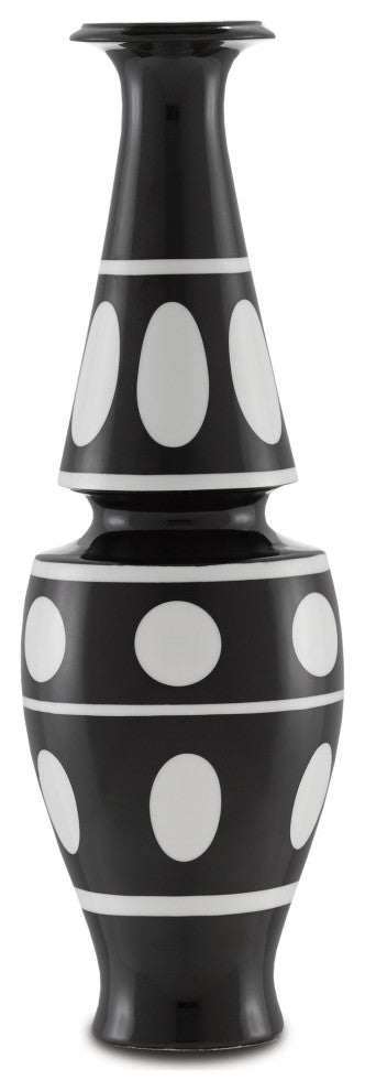 De Luca Black and White Vase
