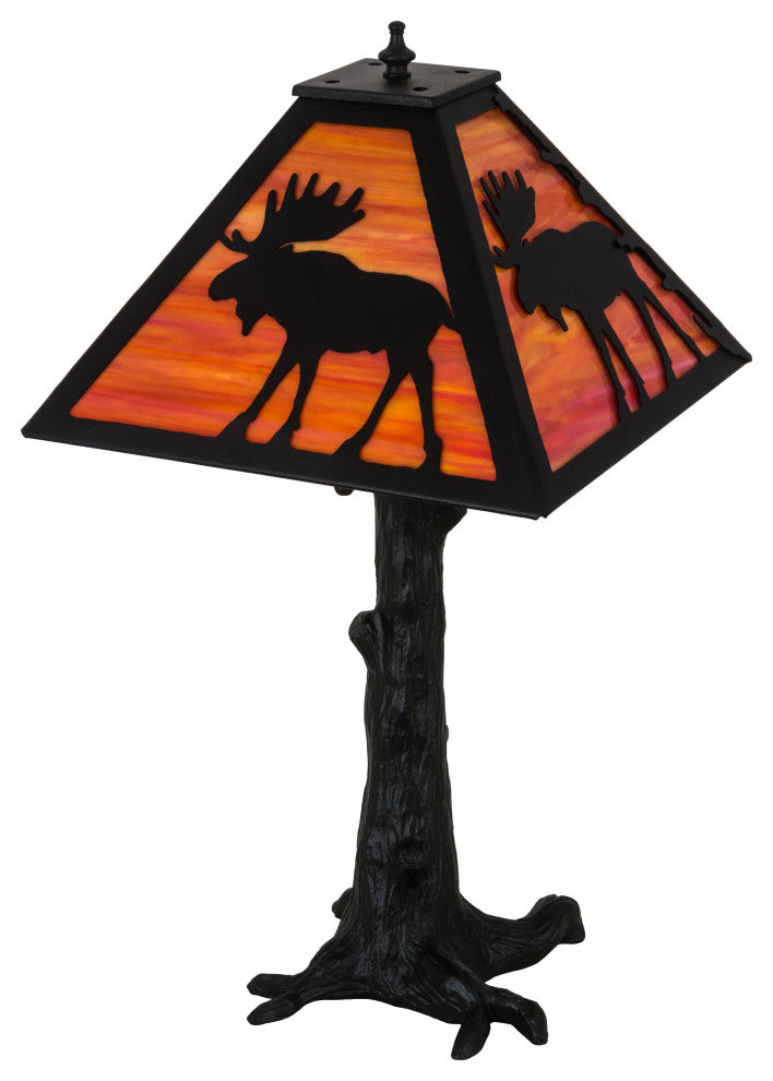 24H Lone Moose Table Lamp