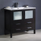 Torino 36" Bathroom Cabinet, Base: Espresso, With Top, Integrated Sink